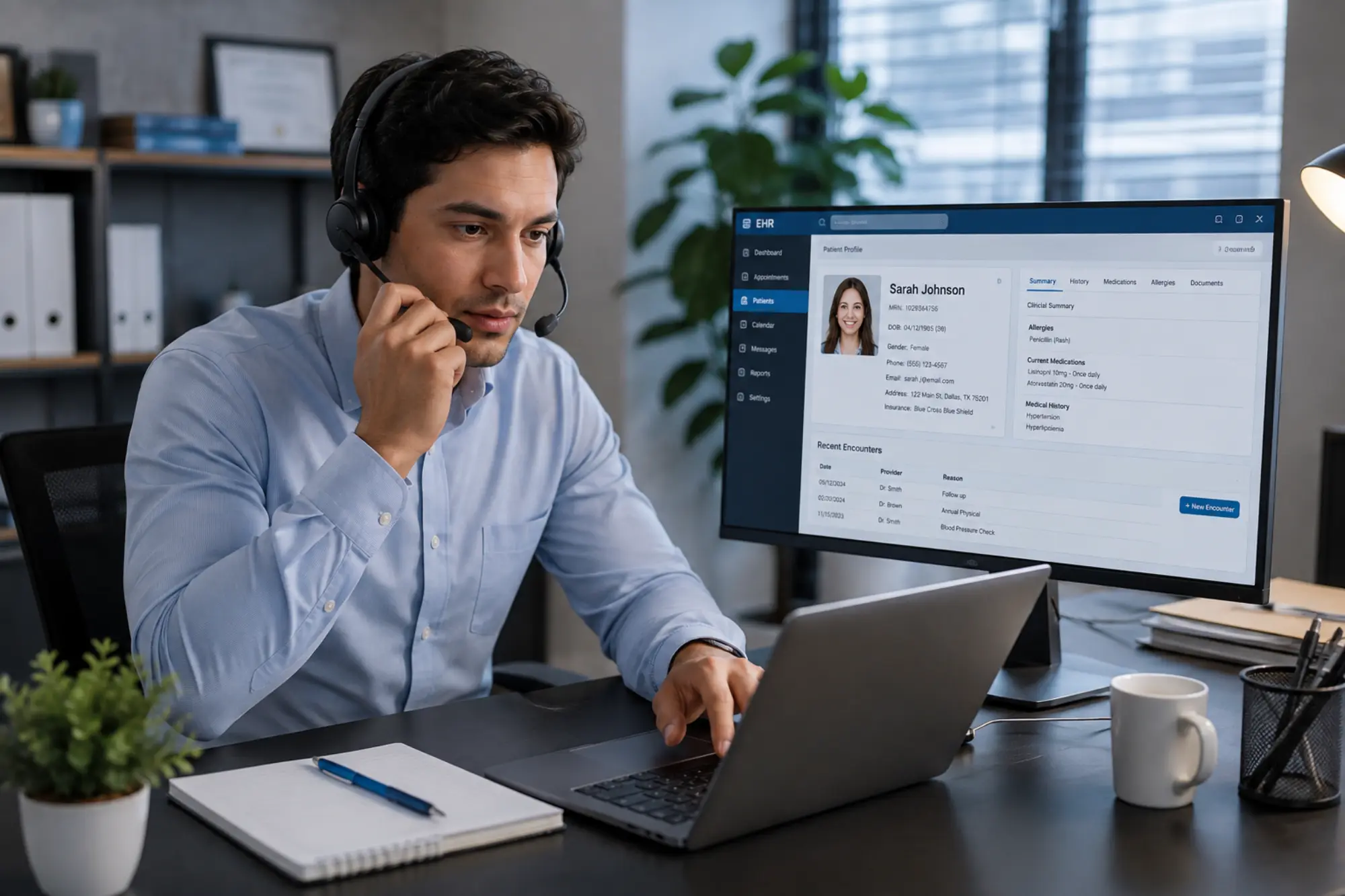 what does a virtual medical receptionist do